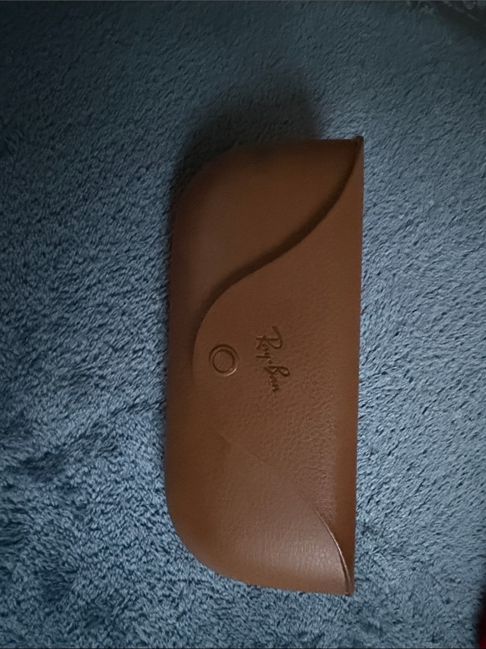 Ray-Ban Brown Leather Sunglasses Case - Snap Closure Pouch